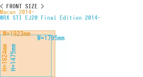 #Macan 2014- + WRX STI EJ20 Final Edition 2014-